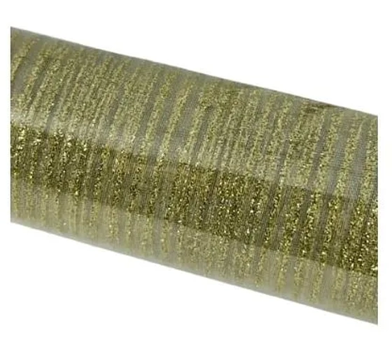 917712 ROLO TELA PARA DECORACAO DOURADA 48CMX2M