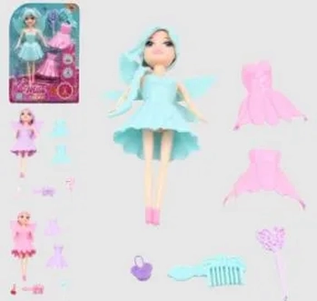 GK2580 BONECA FADA C/ ACESSORIOS