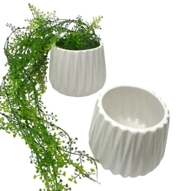 LV-0198 VASO CILINDRO GEOMETRICO DECORATIVO