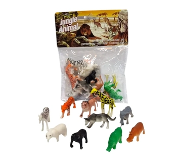 BA-13463 KIT DE ANIMAIS C/10 PECAS 15X17X2CM