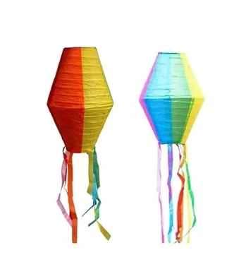 J-114 ENFEITE EM PAPEL - 45 CM DO BALÃO + 40 CM DAS FITAS