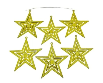 918212 ENFEITE ESTRELA 10CM C/06