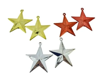 918213 ENFEITE ESTRELA METALIZADA 5.5CM C/06