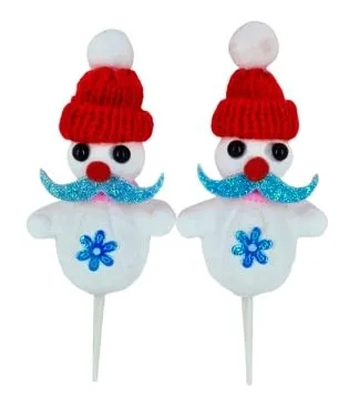 918285 ENFEITE BONECO DE NEVE 14CM C/2