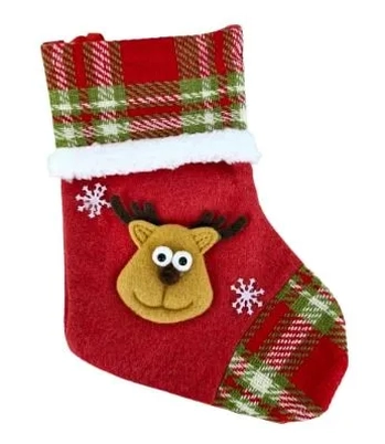 918304 ENFEITE BOTA NATALINA 15X23CM