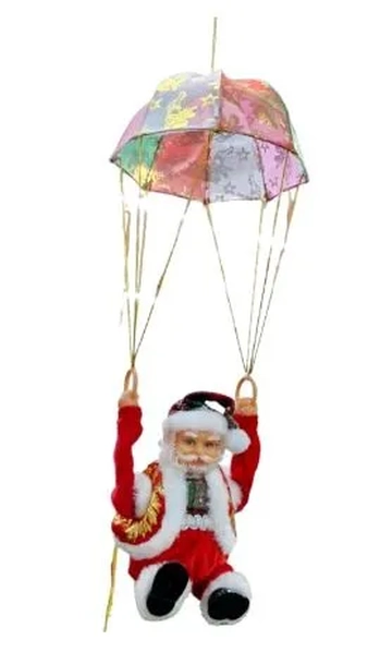 918376 PAPAI NOEL ELETRÔNICOC/ PARAQUEDAS 40CM