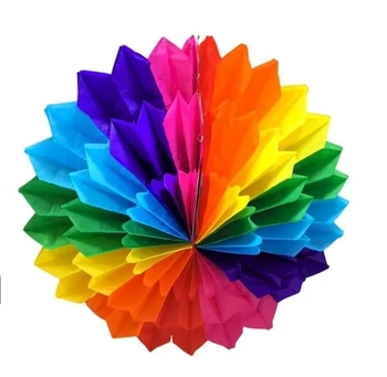 J-57 ENFEITE MARGARIA 3D EM PAPEL COLORIDO - 50 CM