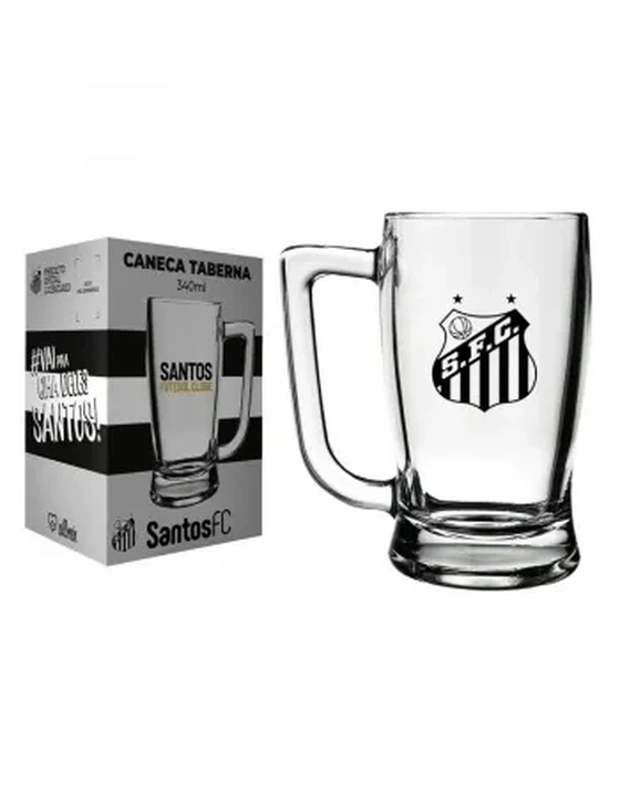 5901037 CANECA CERVEJA TABERNA 340 ML SANTOS -LICENCIADO