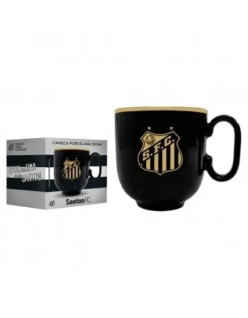 401937 CANECA PORCELANA 350ML SANTOS -LICENCIADO