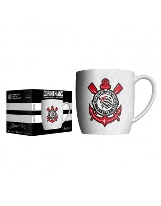 441139 CANECA PORCELANA URBAN 360ML CORINTHIANS -LICENCIADO