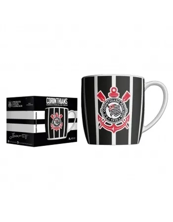 441239 CANECA PORCELANA URBAN 360ML CORINTHIANS -LICENCIADO