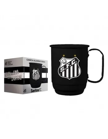 804037 CANECA ALUMINIO 500ML SANTOS C/01-LICENCIADO