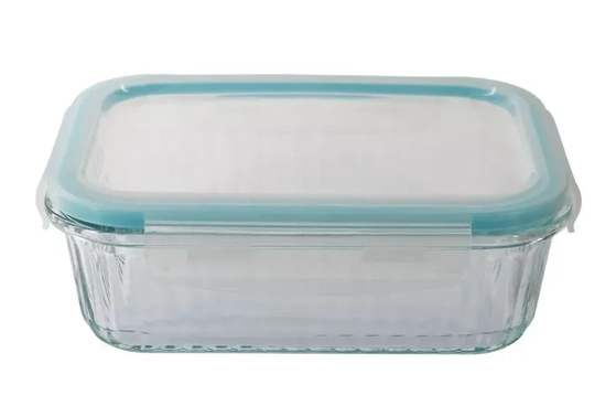 BV5208 VD POTE DE VIDRO CANELADO RETANGULAR 1520ML - AZUL