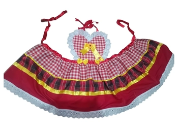 805 AVENTAL JUNINO CAIPIRA ADULTO