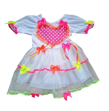806/P VESTIDO JUNINO INFANTIL NOIVA CAIPIRA