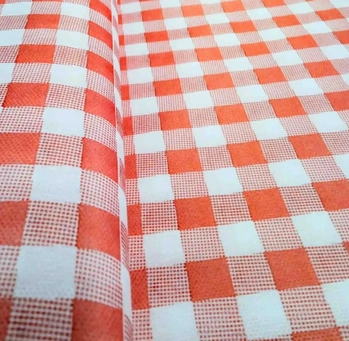 PRD00031 TNT ESTAMPADO XADREZ VERMELHO 140CM X 25 M