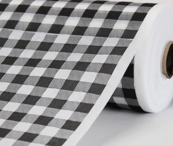 PRD00085 TNT ESTAMPADO XADREZ PRETO 140CM X 25 M