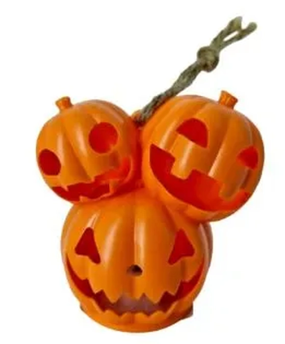 919848 ENFEITE ABOBORA C/ LUZ 6.5X4.5X7CM