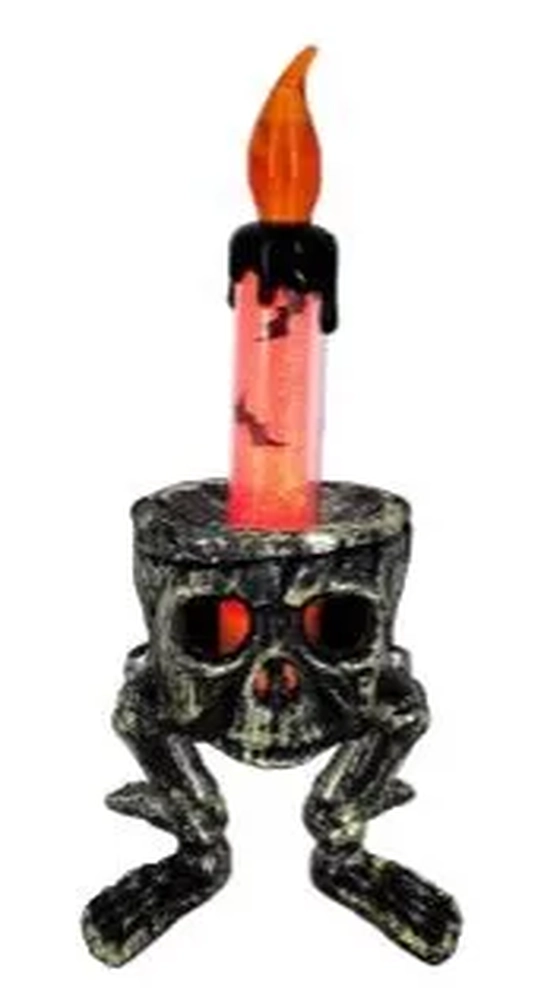 919851 VELA PLASTICA C/CAVEIRA 13X6X5CM