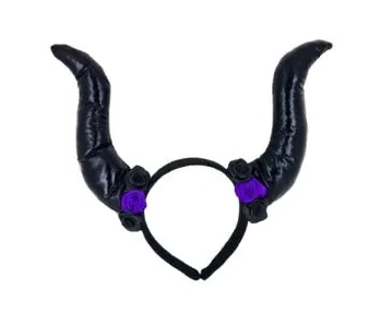 919866 TIARA CHIFRE LUXO  20X21CM