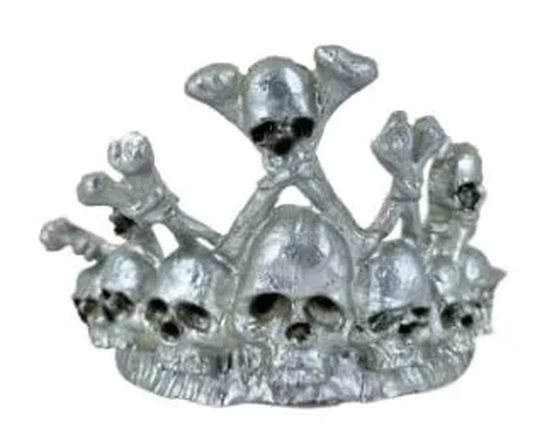 919870 COROA LUXO DE CAVEIRA HALLOWEEN