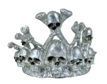 919870 COROA LUXO DE CAVEIRA HALLOWEEN