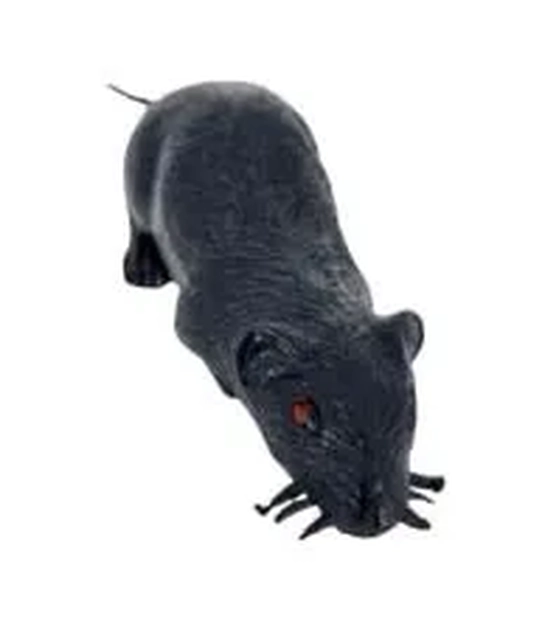 919894 ENFEITE RATO DE BORRACHA 12CM