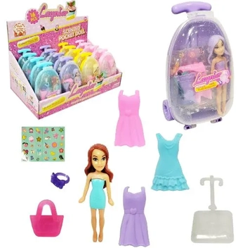 6501 BONECA COM ACESSÓRIO - MALA DE VIAGEM