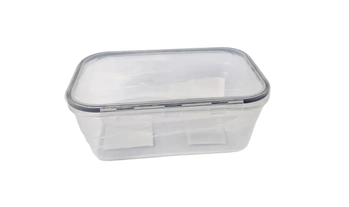 8101PT POTE HERMETICO RETANGULAR 1000ML - PRETO