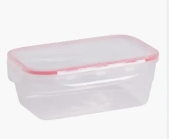 8102VM POTE HERMETICO RETANGULAR 1500ML - VERMELHO