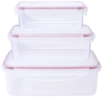 8107VM CONJ. 3 POTES HERM. RET. 0,5/1/1,5 L - ECON. VERMELHO