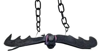 919893 ENFEITE MORCEGO DE BORRACHA 29X12CM