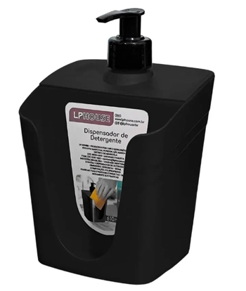 8250PT DISPENSADOR PARA DETERGENTE BASIC 610 ML - PRETO