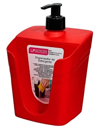 8250VM DISPENSADOR PARA DETERGENTE BASIC 610 ML - VERMELHO