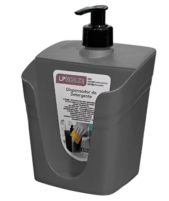 8250CZ DISPENSADOR PARA DETERGENTE BASIC 610 ML - CINZA