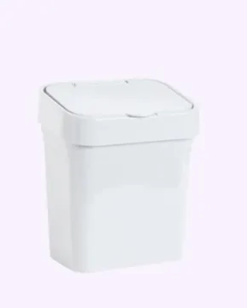 8258BR LIXEIRA DE PIA 4,5 L BASIC - BRANCO