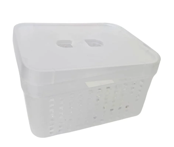 8503TP CESTO ORGANIZADOR C/ TAMPA 18,5CM X 13,5CM X 9,4CM 2L