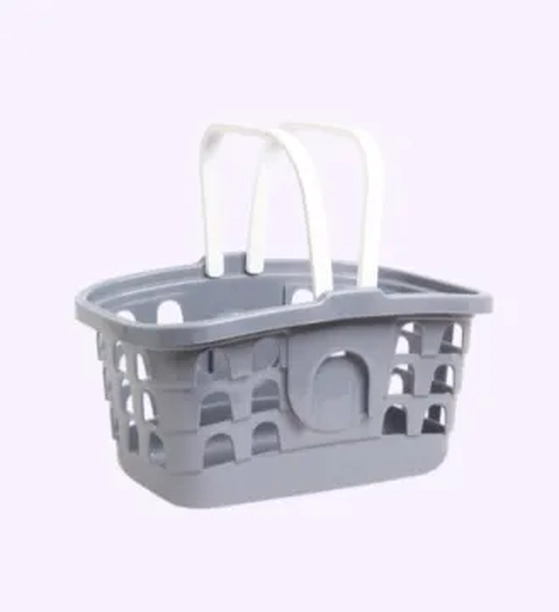 8205CZ CESTA ORGANIZADORA COM ALÇA 27,5X15X12,5 - CINZA