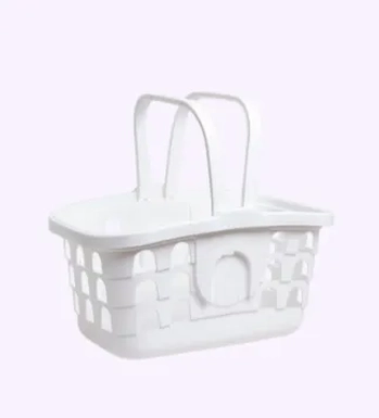 8205BR CESTA ORGANIZADORA COM ALÇA 27,5X15X12,5 - BRANCO