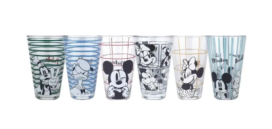 30013 COPO DE VIDRO MICKEY E AMIGOS 300ML