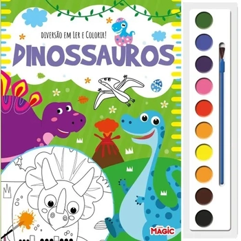 81432 DIVERSAO EM LER E COLORIR - DINOSSAUROS