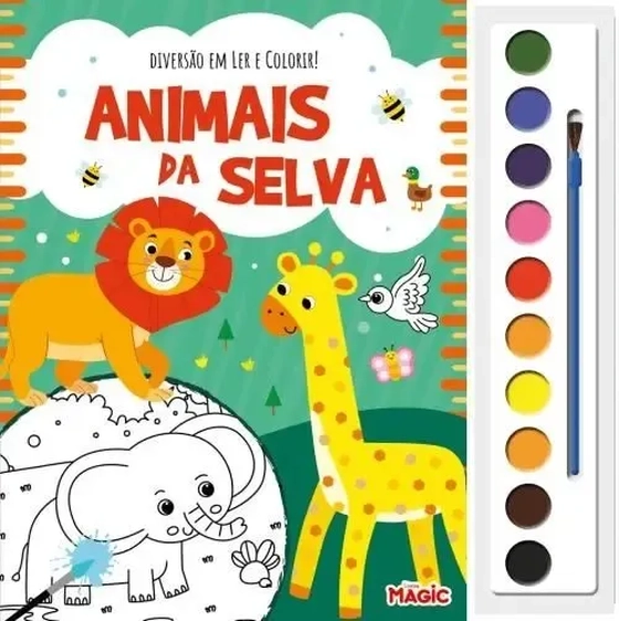 81388 DIVERSAO EM LER E COLORIR - ANIMAIS DA SELVA