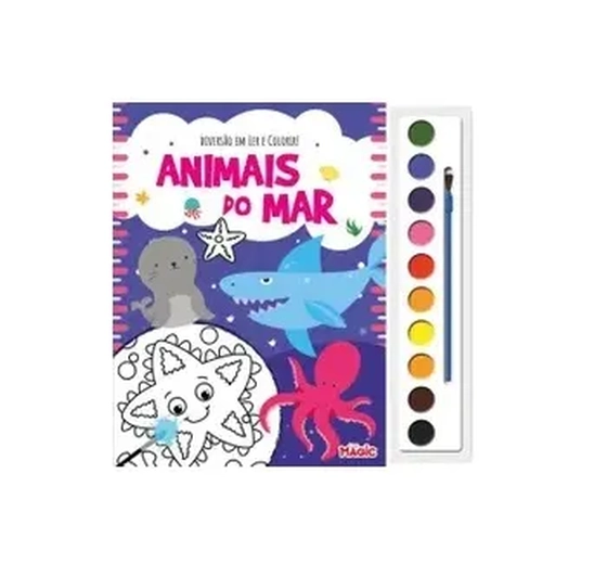 81425 DIVERSAO EM LER E COLORIR - ANIMAIS DO MAR