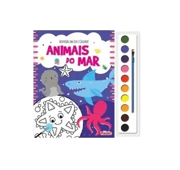81425 DIVERSAO EM LER E COLORIR - ANIMAIS DO MAR