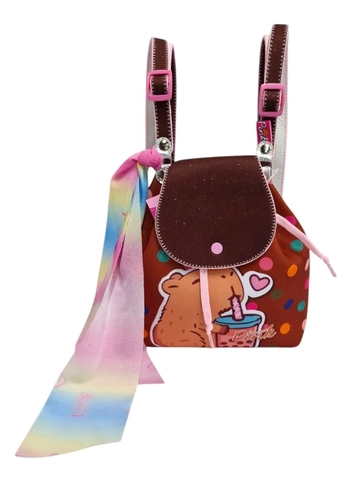 M4993 MOCHILA CAPIVARA COPO PÓA COLORIDO