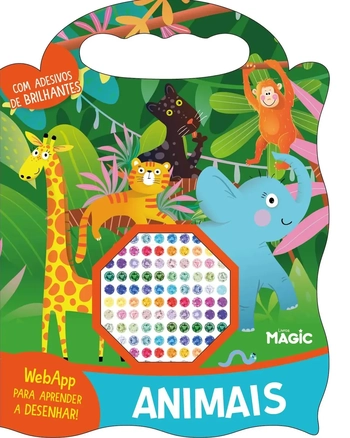 82545 DINOSSAUROS - COM DESENHOS COM ADESIVOS BRILHANTES