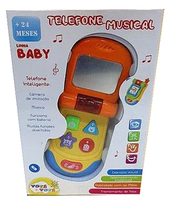 650136 TELEFONE MUSICAL INFANTIL LINHA BABY