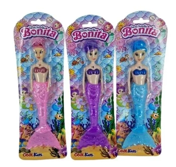 GK2771  BONECA SEREIA - ROXO, AZUL E ROSA