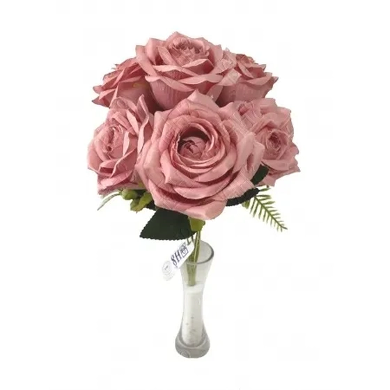 08566W BUQUE DE ROSAS DIAMANTES 44CM