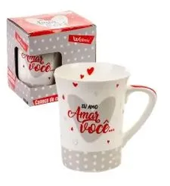 6867 CANECA CERAMICA MUDDY AMOR 300ML